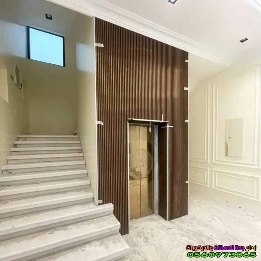 ديكورات واجهات مصاعد خشب